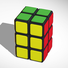 puzzle giocattolo cubo di rubick 2x2x3 colori gioco 3d print model - Mito3D
