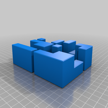 puzzlecad versione ad incastro puzzle cubo 1 dgontier 3d print model - Mito3D