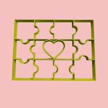 puzzles valentine valentine's day love cutters moulds cutter valentines puzzle 3d print model - Mito3D
