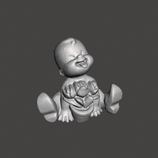 pvc figure babies - 80's baby teners art years 80 3D print model - Mito3D