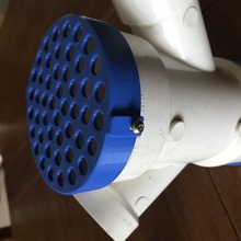 tubo in pvc tappo griglia casa parti di ricambio 3d print model - Mito3D
