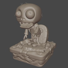 pvz zombie bobblehead base arte giocattolo 3d print model - Mito3D