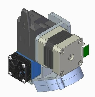 pxmalion toolhead v6 Tools 5015 blower fan duct bmg extruder e3d 3d printer extruders 3d print model - Mito3D