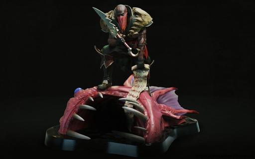pyke bloodharbor ripper toy statue 3dprint 1 7 collectibles lol leagueoflegends riot 3d print model - Mito3D
