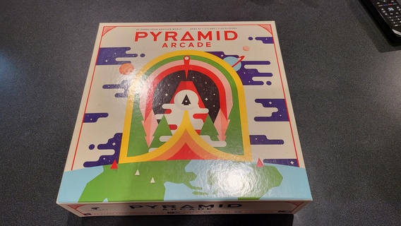 pyramid arcade organizer homeworlds worlds looney starship captain boardgame board game box 3d print model - Mito3D