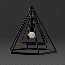 piramide soffitto lampada 3d print model - Mito3D