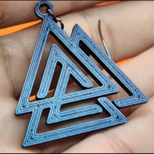 Pyramide Ohrringe Schmuck steht ägyptisch Pyramiden Symbole 3d print model - Mito3D