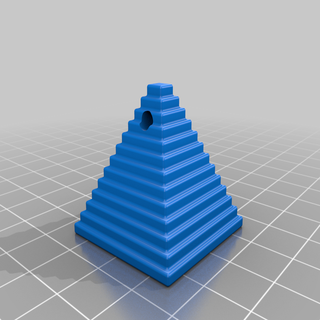 pirâmide chaveiro chaveiros pingente pingentes anel joalheria chaves 3d print model - Mito3D