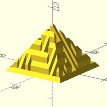 pyramid maze art openscad customizer 3d print model - Mito3D