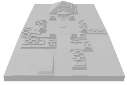 Pyramide Mond Teotihuacan 3d print model - Mito3D