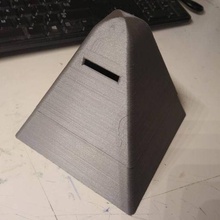 pyramid piggy bank cash 3d print model - Mito3D