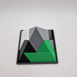 pirâmide enigma jogos piramide quebra cabeças brinquedo 3d print model - Mito3D