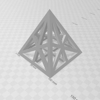 piramide Giusto 10cm scultura 3d print model - Mito3D