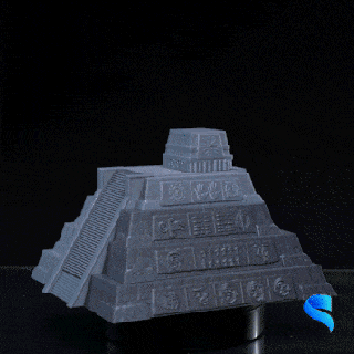 pyramid riddle puzzle box aztec historical fun toy 3d print model - Mito3D