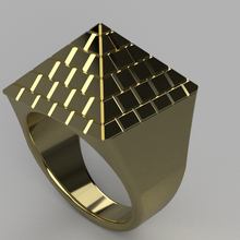pirâmide anel ouro platina prata jóias jóia 3d print model - Mito3D
