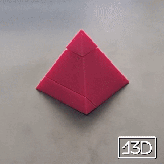 piramidal phone suporte pirâmide Lifehack casa impressão colocar 3d print model - Mito3D