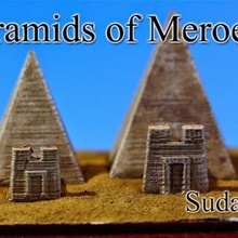 pyramids meroe sudan architecture buildings structures 3d print model - Mito3D