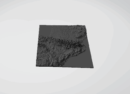 pyrenees - 3d map 3d print model - Mito3D