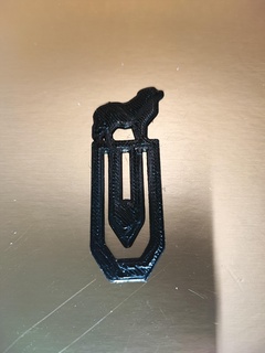pyrenees dog trombone paper clip mark bookmark 3d print printing bricoloup 3d print model - Mito3D