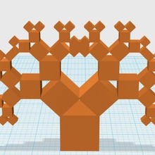 albero pitagora 11sqrt2 vari 3d print model - Mito3D