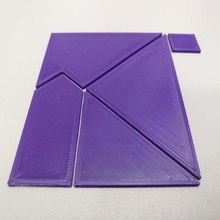 pythagoreisch Quadrat Puzzle Rätsel 3d print model - Mito3D