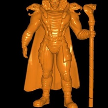 pitón emperador gi Joe cobra parodia juguete acción figura mesa juego azar 3d print model - Mito3D