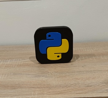 Python Logo Zuhause Haus Python Entwicklung Programmierung Software 3d print model - Mito3D