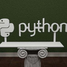 python logo art signs logos standing stand sign emblem cool computer coding awesomea 3dpicks 3d print model - Mito3D