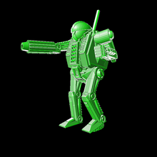 pz 9 porthos mecha juego 6mm battletech robotech mechs robot épico 40k máquinas stargrave 3d print model - Mito3D