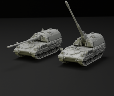 pzh panzerhaubitze 2000 obüs tank askeri ölçekli model uçak oyuncak savaş oyunları minyatür araç 3d print model - Mito3D