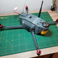 q-brick quadrocopter 3d print model - Mito3D