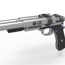qi'ra Lazer tabanca s 195 film solo star savaşlar hikaye qira blaster ateşli silah yan s195 Yıldız Savaşları kopya Kostüm oyunu destek bilimkurgu oyuncak Yazdır 3d print model - Mito3D