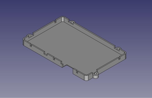 qidi x-pro lcd rear cover part repair protection 3d print model - Mito3D