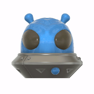 qiqi alien grinder weed gadget disney pokemon like art et space rocket ship ufo cute customizable ender 3 heart easter egg 3d print model - Mito3D