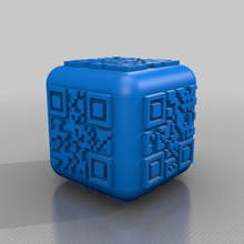 qr code dice game 3d print model - Mito3D