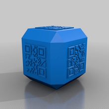 codice qr dadi gioco i 3d print model - Mito3D