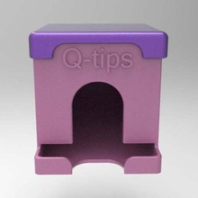 qtip dağıtıcı rnd konteyner Kulp destek q ipucu konteynerler 3d print model - Mito3D