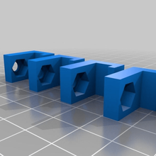 qu-bd twoup v2 bed nut holders tool 3d printing 3d print model - Mito3D