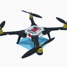 quadcopter drone Cadre essuyer c_vehicles 3d print model - Mito3D