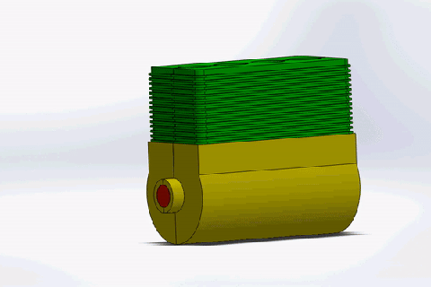 força quádrupla 4 piston 3d print model - Mito3D