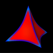 quadratisch konkav 2 Tetraeder reuleaux Kunst Mathematik Geometrie Kugel konvex 3d print model - Mito3D