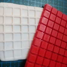 quadrille texture stamp texturizer porcelain fondant clay mass cake cupcake cookies 3d print model - Mito3D