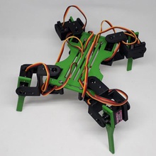 quadruped quadrina robot servo mg90s gadget aranacorp arduino legged 3drobotics 3d print model - Mito3D