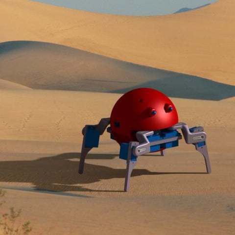 quadruped spider robot gadget robotics 3D print model - Mito3D