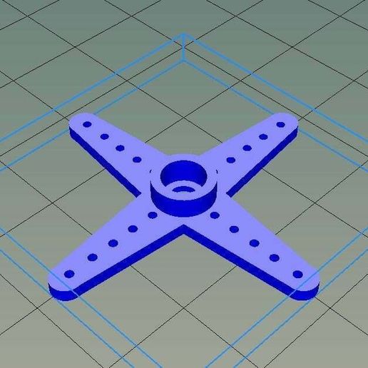 quadruple servo arm 9g nema17 motor tower pro 3d_printer_accessories 3D print model - Mito3D