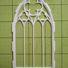 quadruplicare larghezza Gotico finestra trifoglio quadrifoglio architettura finestre modello mini componenti elementi lancetta miniatura terreno scenario 3d print model - Mito3D