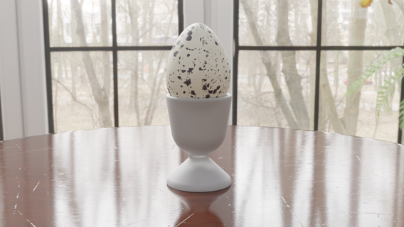 Quaglia uovo artificiale falso animali creature arte 3d print model - Mito3D