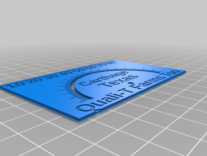 qual-t farms functional business card customized 3d print model - Mito3D