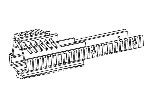 qual rail extension mingdynasty bingfeng scar mk16 17 airsoft gelball blaster aeg mk17 3d print model - Mito3D