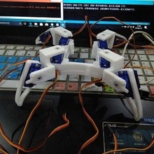 dörtlü robot robotik 3d print model - Mito3D